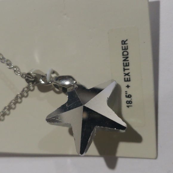 Star Pendant Necklace – Silver Chain, Colorful Trendy Women’s Fashion Jewelry - Picture 6 of 8